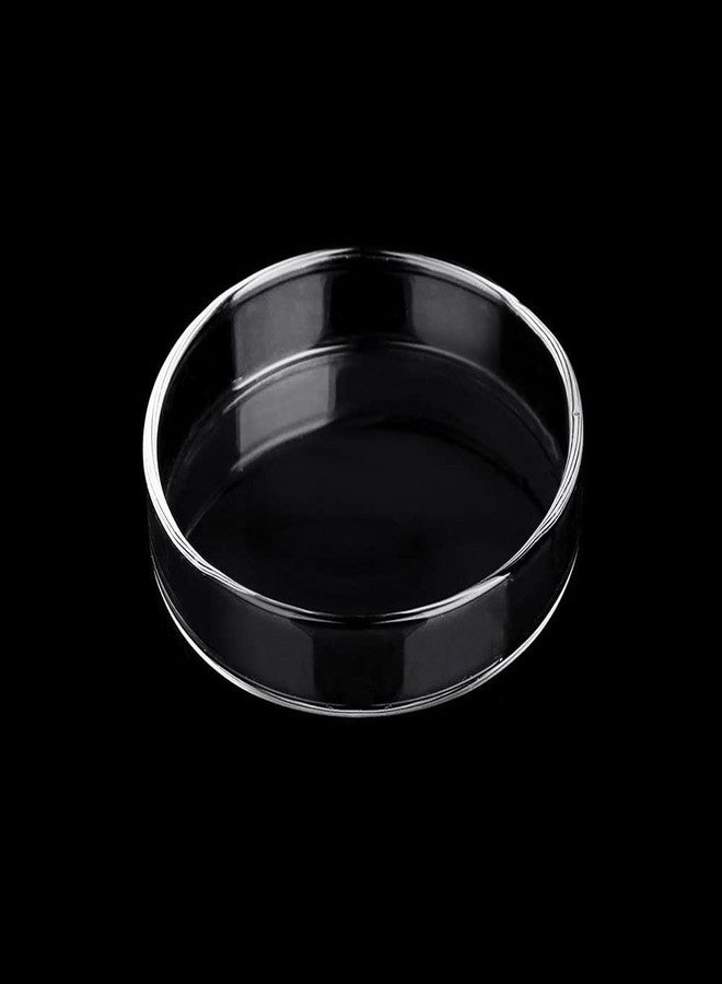Dannisly Aquarium Glass Feeder Dish Shrimp Feeding Dish Round Clear Glass Fish Feeder Bowl Fish Tank Food Tray Container Prevent Food Spilling, 65mm - Image 1